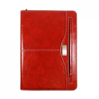 A4 business folder "Vermonti" with calculator - red